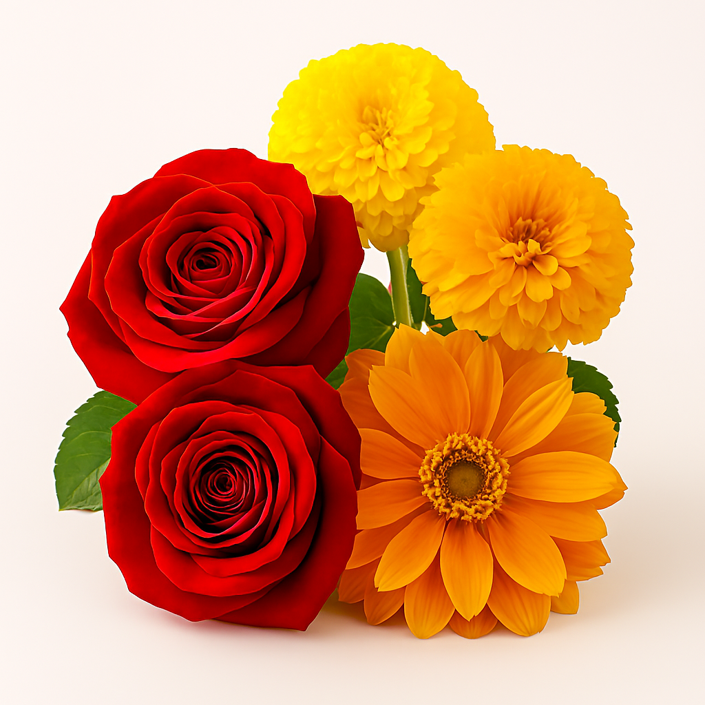 Fresh flowers and ornamental plants