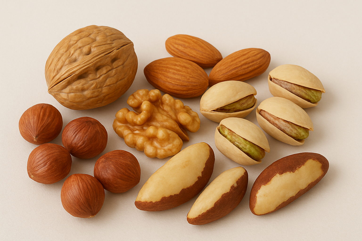 Tree nuts and groundnuts for snacking and processing